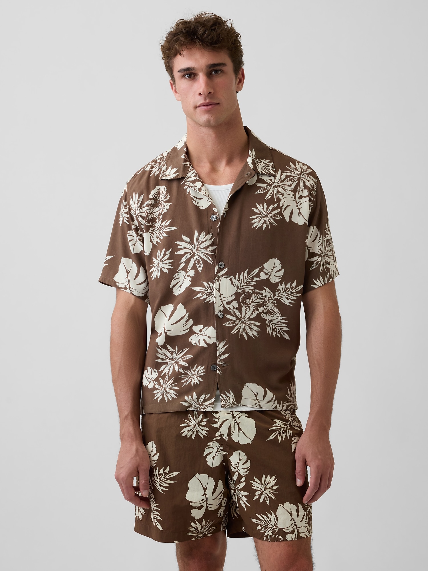 Relaxed Camp Collar Shirt