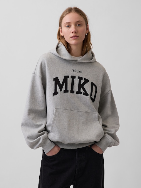 CHANDAIL À CAPUCHON ÉPAIS À LOGO DE YOUNG MIKO POUR ADULTE