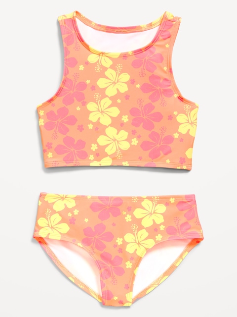 MAILLOT DE BAIN TANKINI À MOTIF POUR FILLE