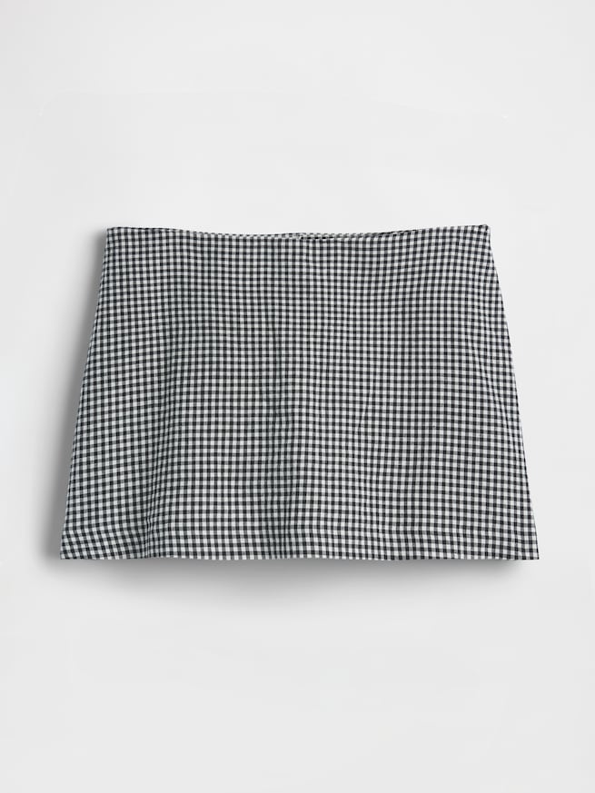 リネンブレンド ミニスカート・スコート-5