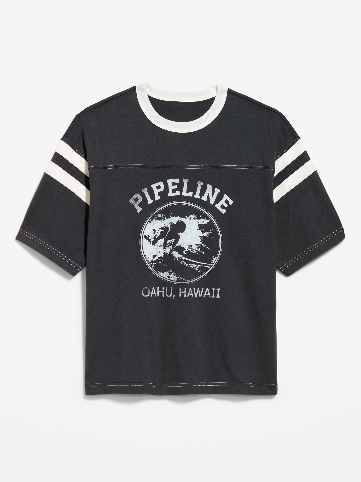 Heavyweight Short-Sleeve Football-Style T-Shirt