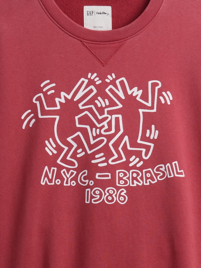 キース・ヘリング ヘビーウェイト ロゴ スウェットシャツ-5