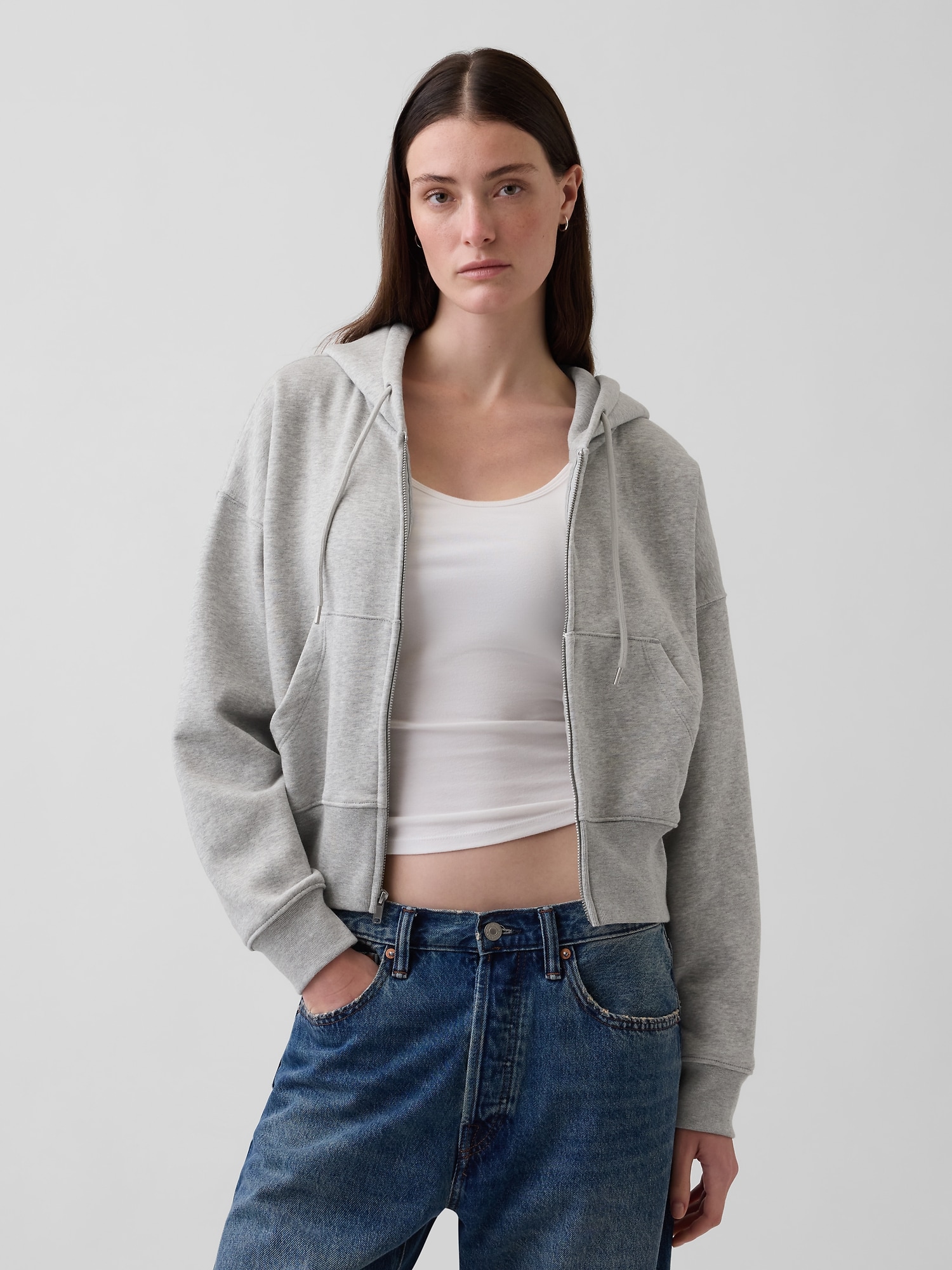 VintageSoft Wedge Zip Hoodie