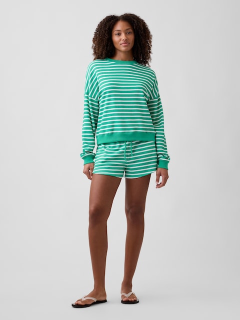 Relaxed French Terry Dolphin Shorts