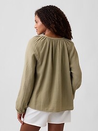 Oversized Gauze Top | Gap Factory