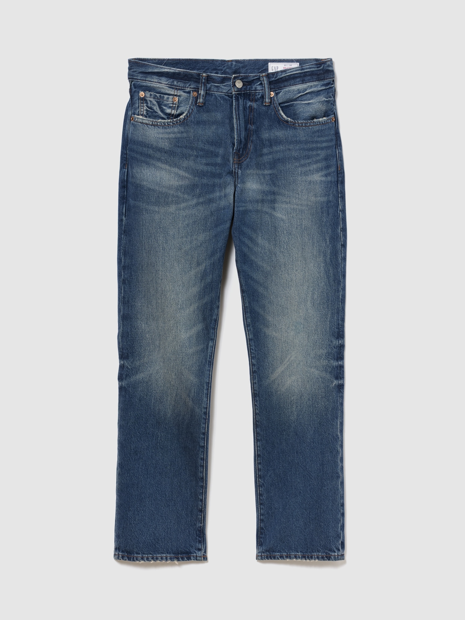 リラックスフィット ストレートデニム-0