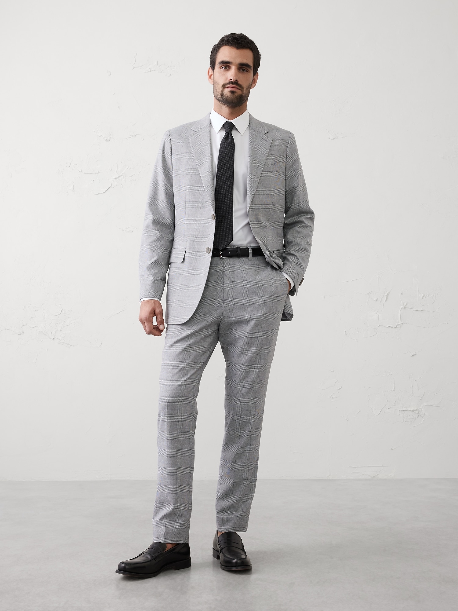 Glen Plaid Suit Trouser