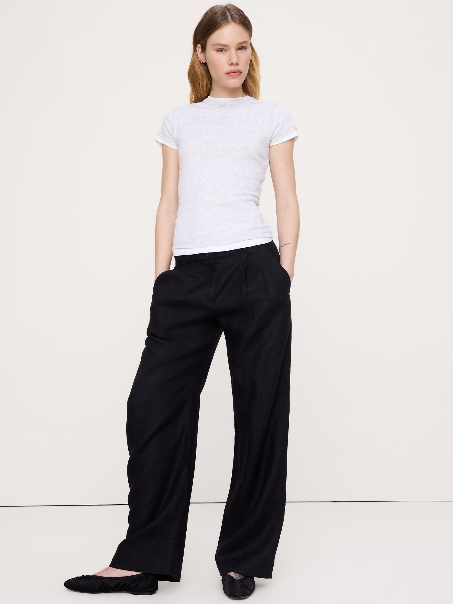 T-SHIRT EN COTON LÉGER DOUBLE ÉPAISSEUR