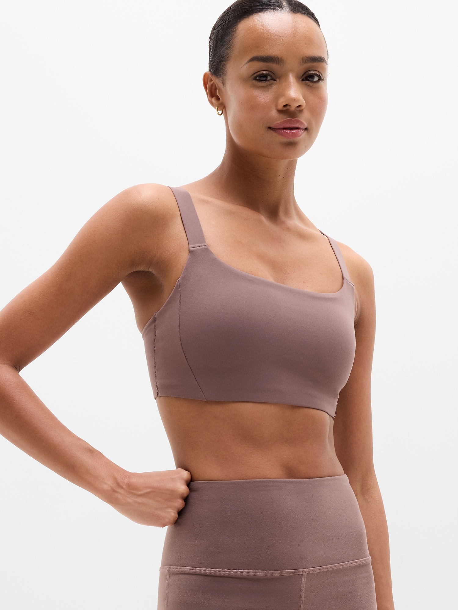 Athleta Reform Adjustable Sports Bra D-dd In Driftwood