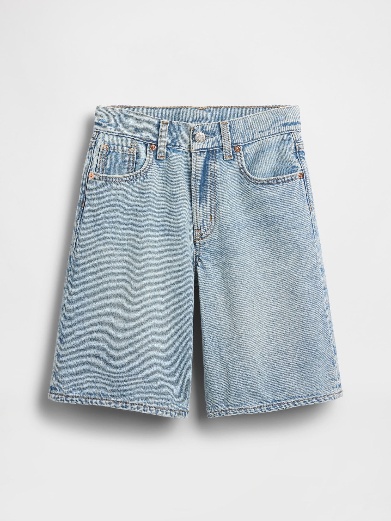 BERMUDA EN DENIM À TAILLE BASSE MOYENNE POUR ENFANT