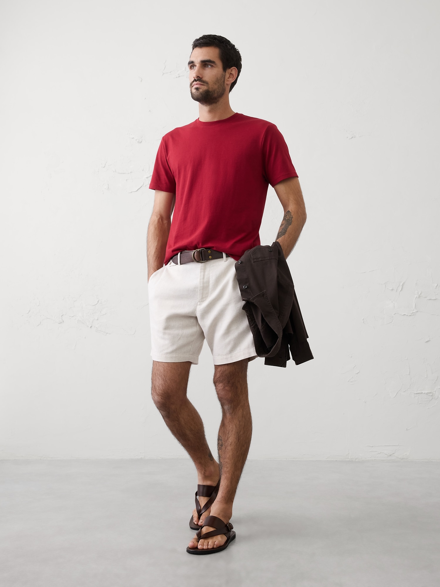 Standard-Fit Premium Wash Crew-Neck T-Shirt