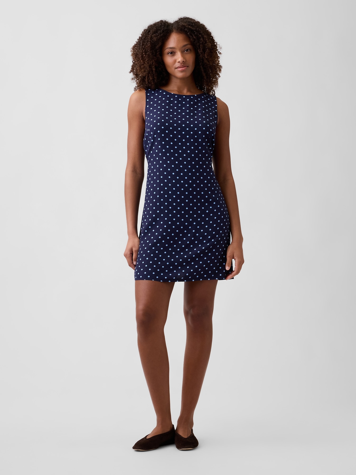 Print Sleeveless Mini Dress