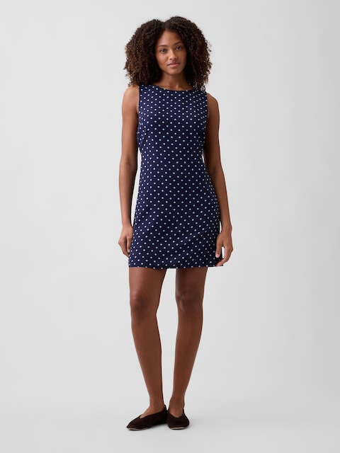Print Sleeveless Mini Dress