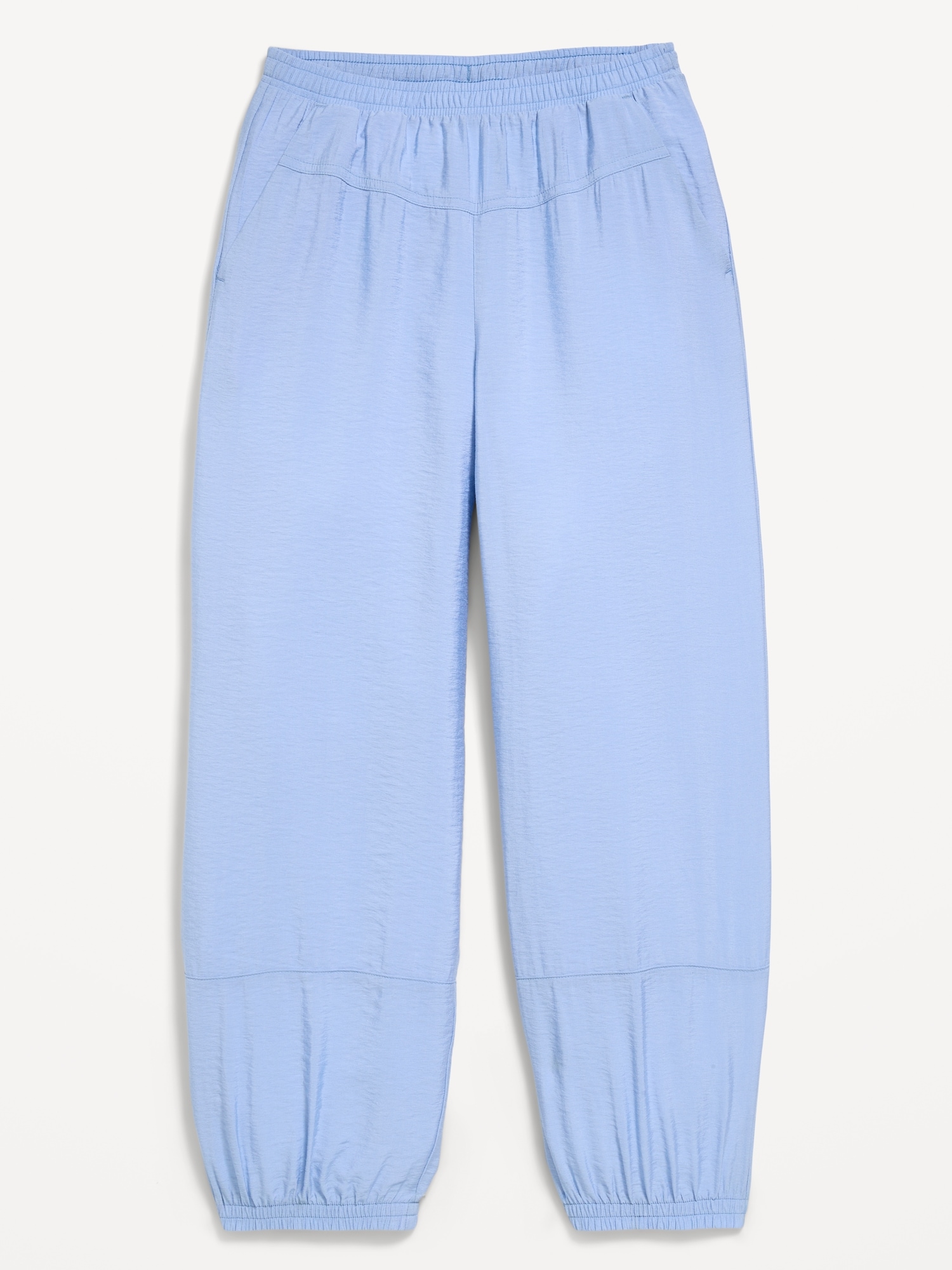 High-Waisted Crinkled Harem Pants for Girls
