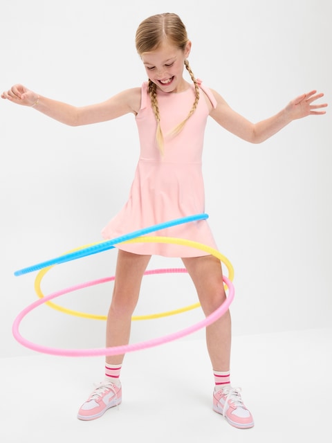 PowerSoft Sleeveless Tie-Strap Athletic Dress for Girls