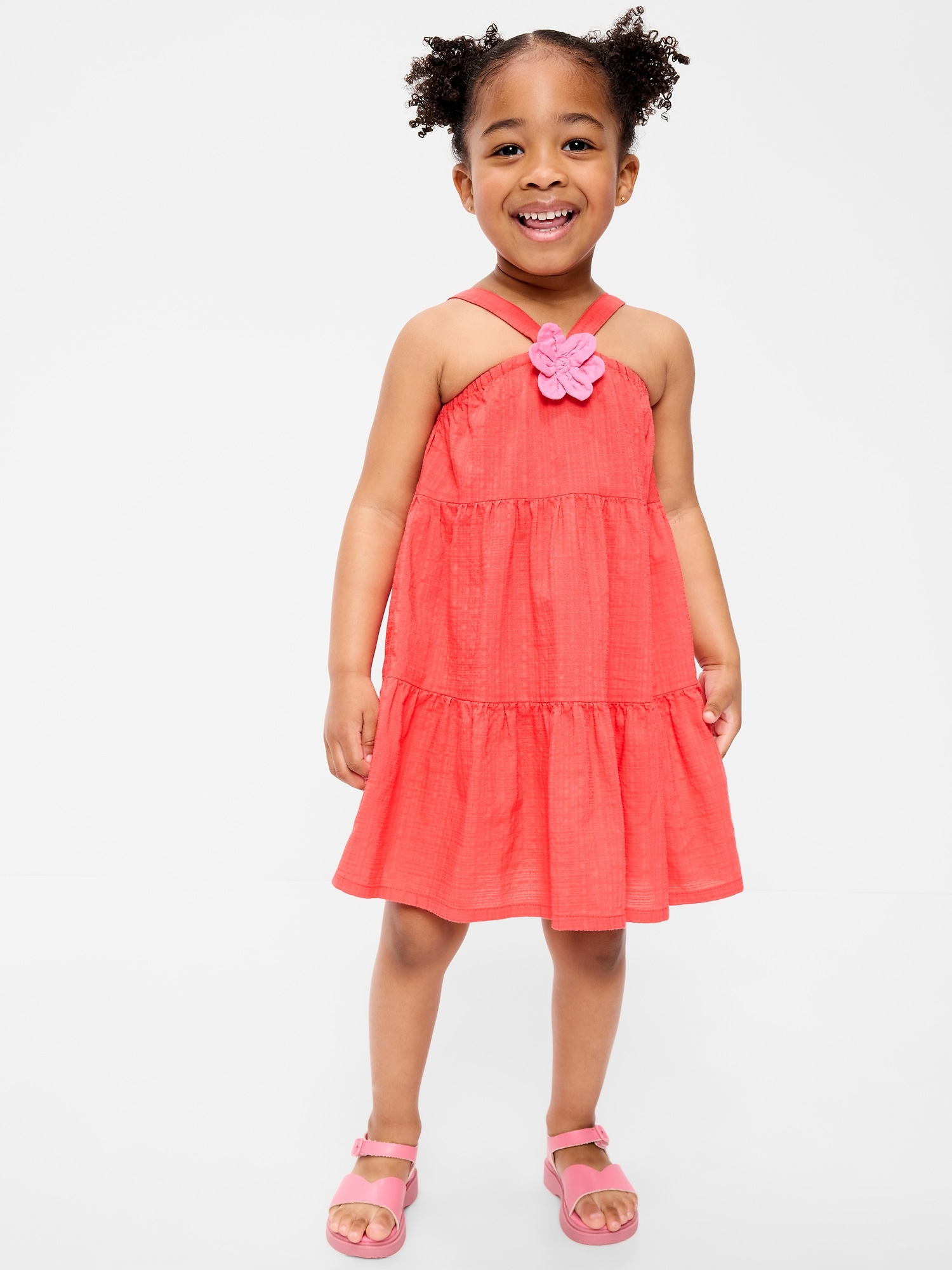Sleeveless Tiered Dress for Toddler Girls