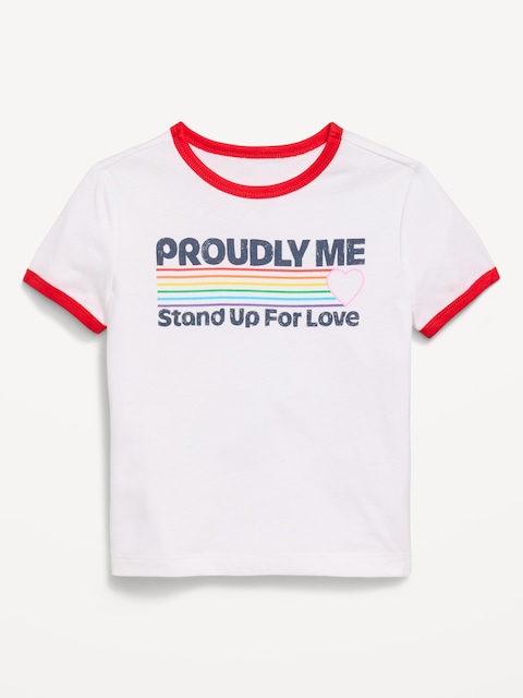 T-SHIRT À MANCHES COURTES À IMPRIMÉ UNISEXE POUR TOUT-PETIT