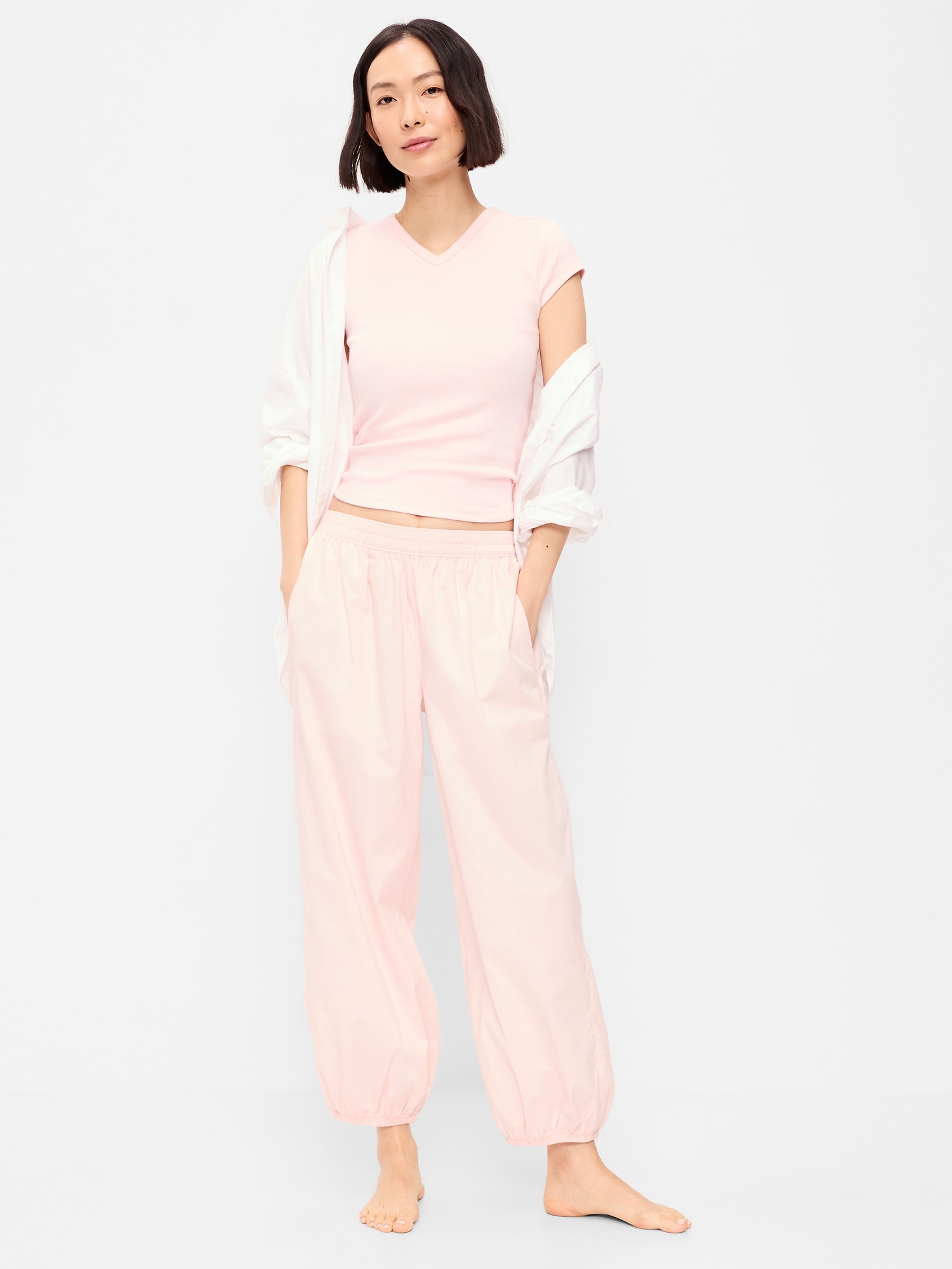 Lightweight Pull-On Parachute Pants