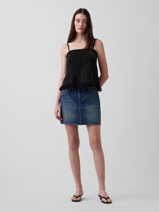 レーストリミング キャミソール-1