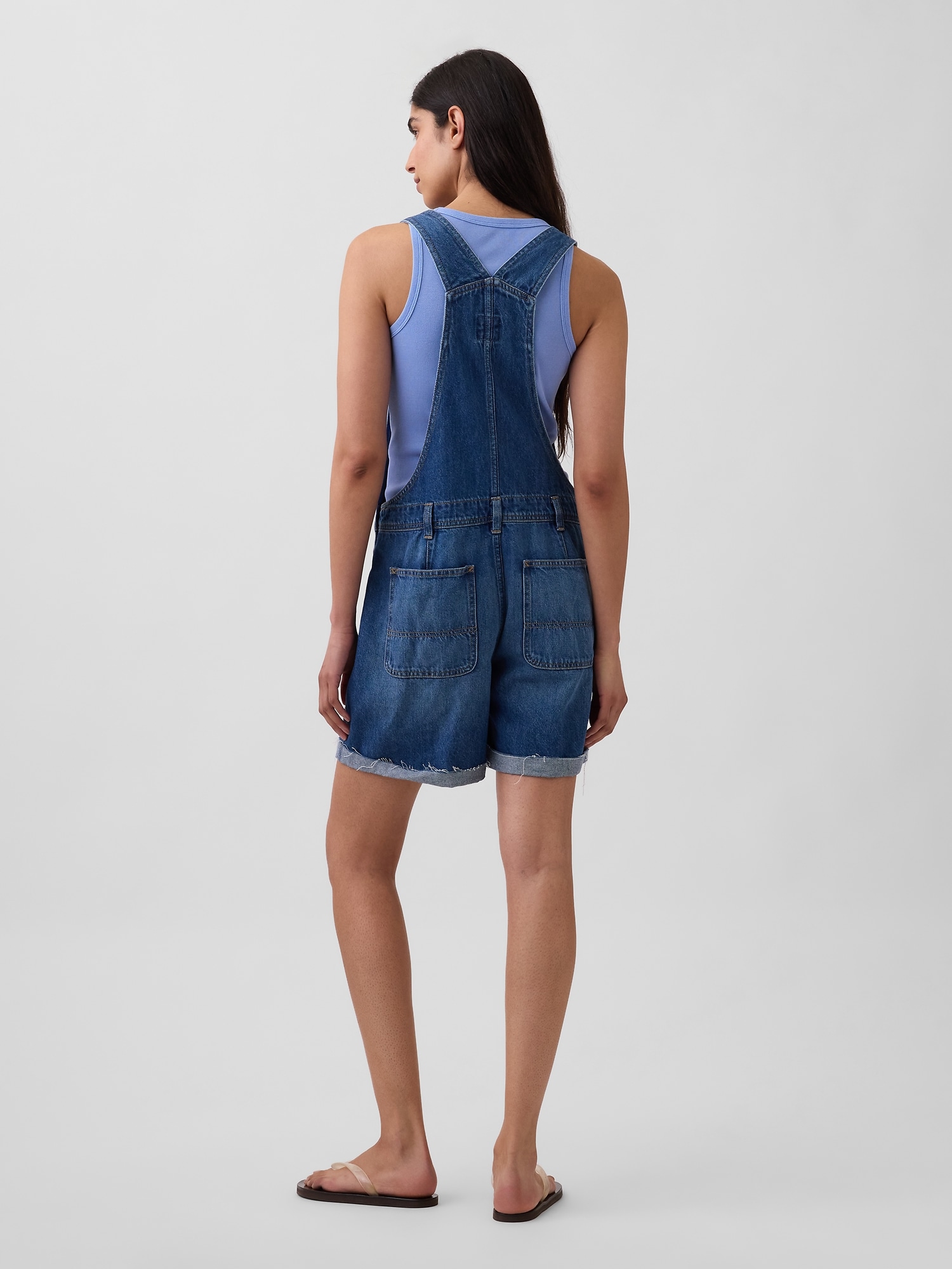 Loose Denim Shortalls