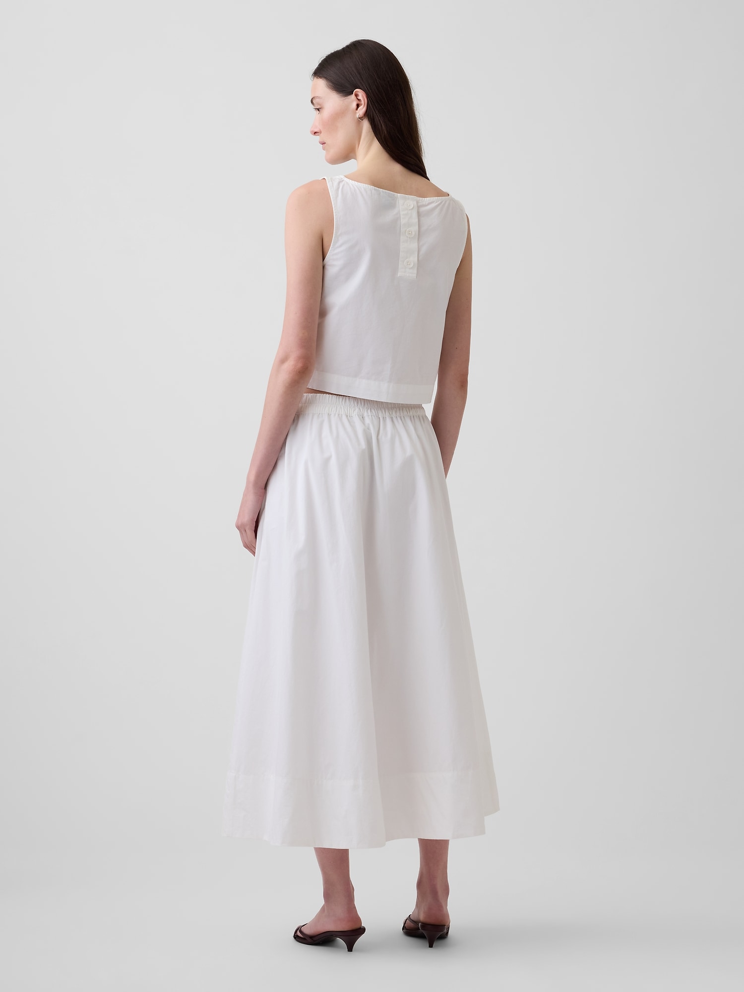 Poplin Maxi Skirt