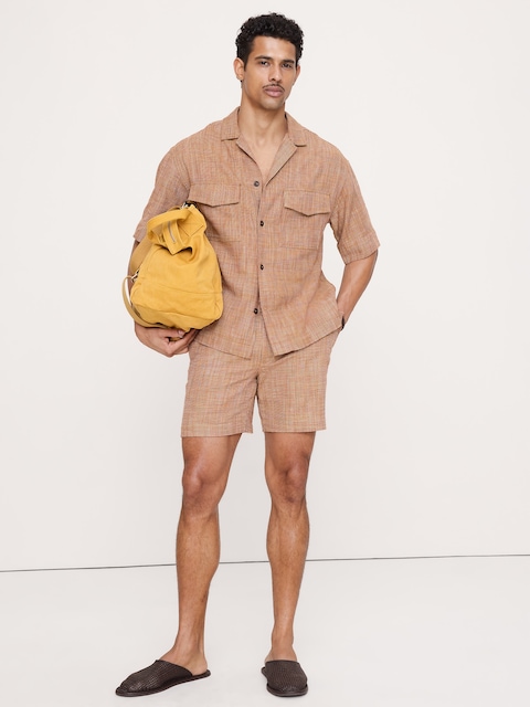 CHEMISE DE VACANCES DÉCONTRACTÉE EN COTON