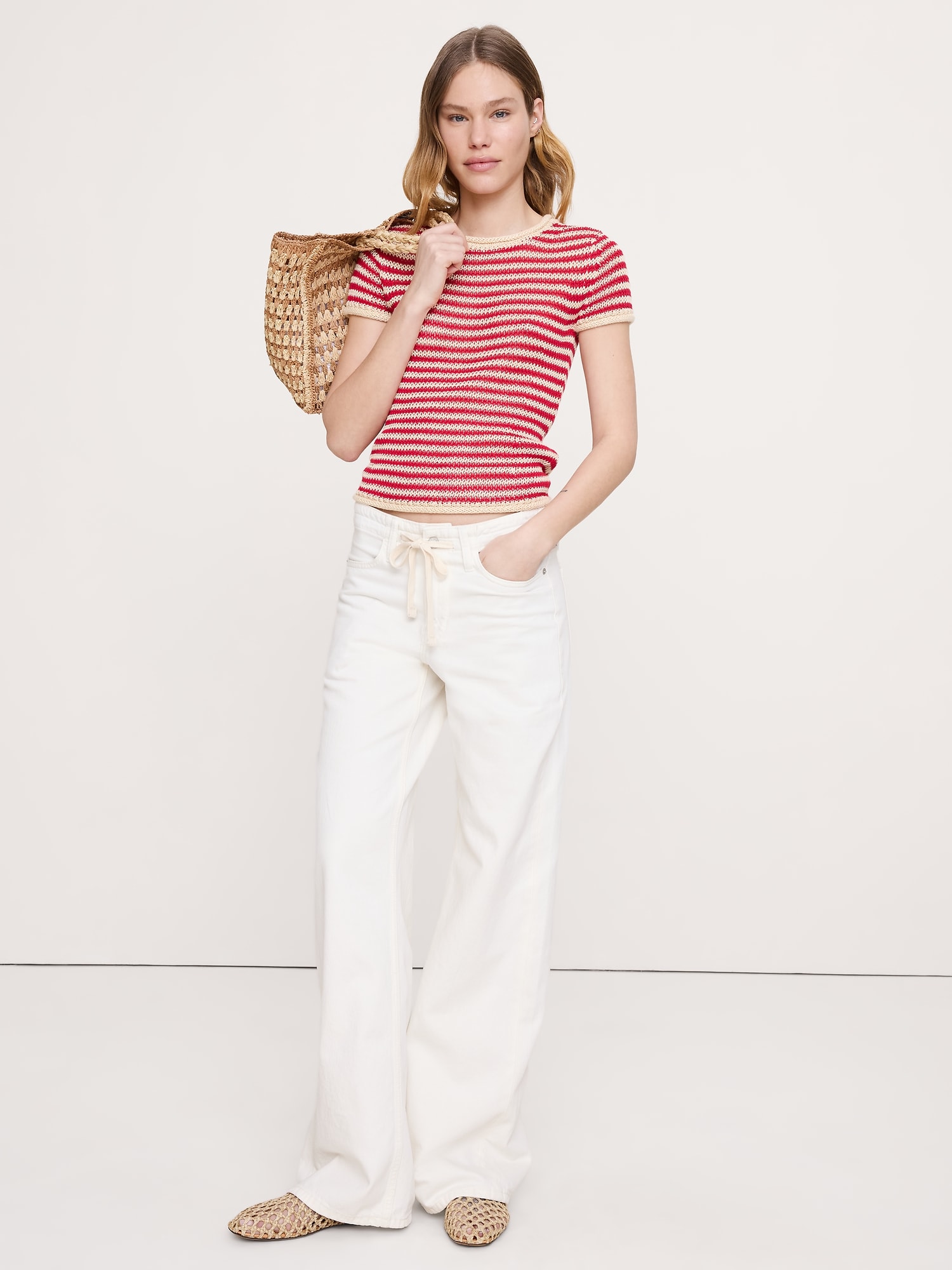 CHANDAIL À MANCHES COURTES EN LIN CLASSIQUE