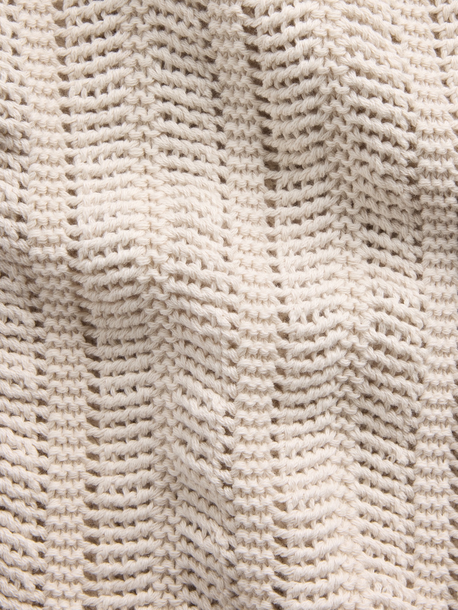 ヘリンボーン クロシェ ニットシャツ-3