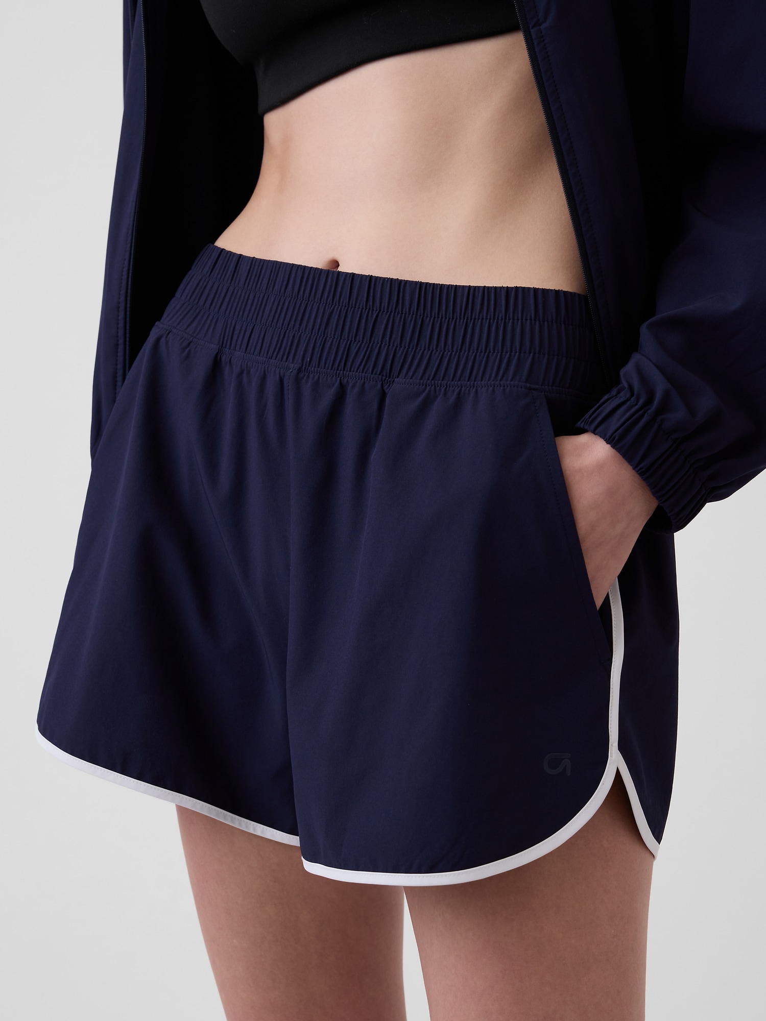 GapFit テック ハイライズ ランニング ショートパンツ-5