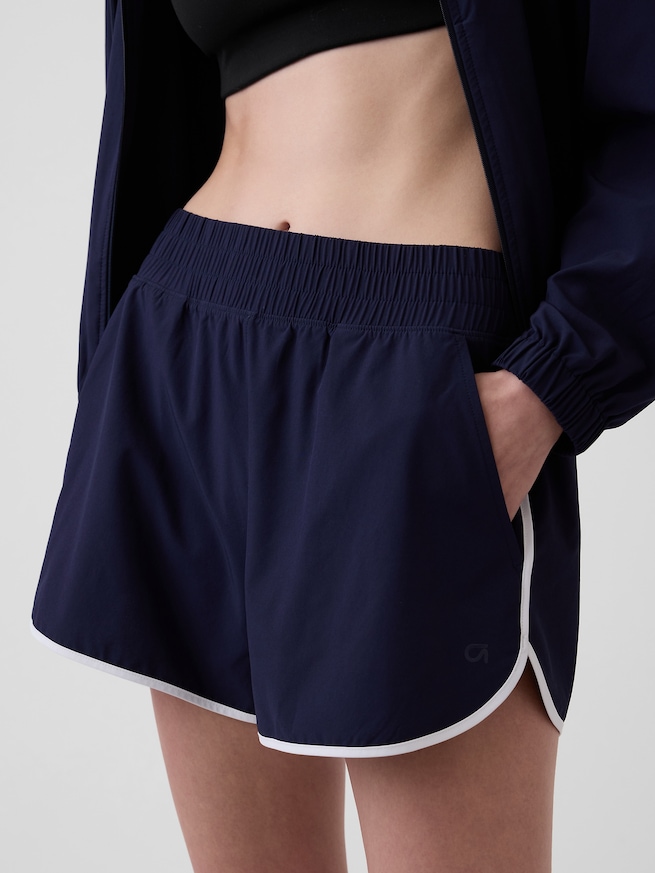 GapFit テック ハイライズ ランニング ショートパンツ-5