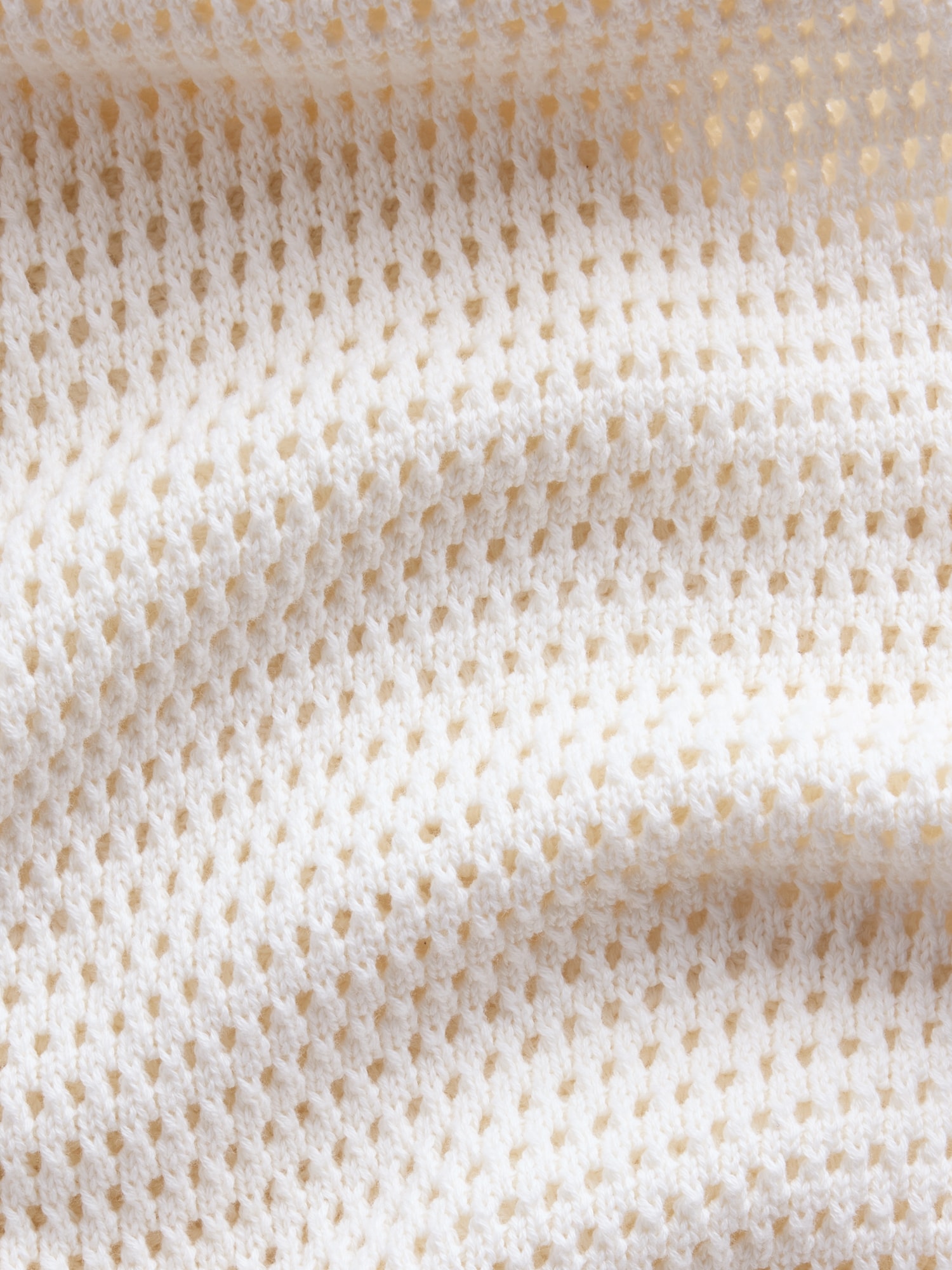 コットン100% クロシェ ニットパンツ-4