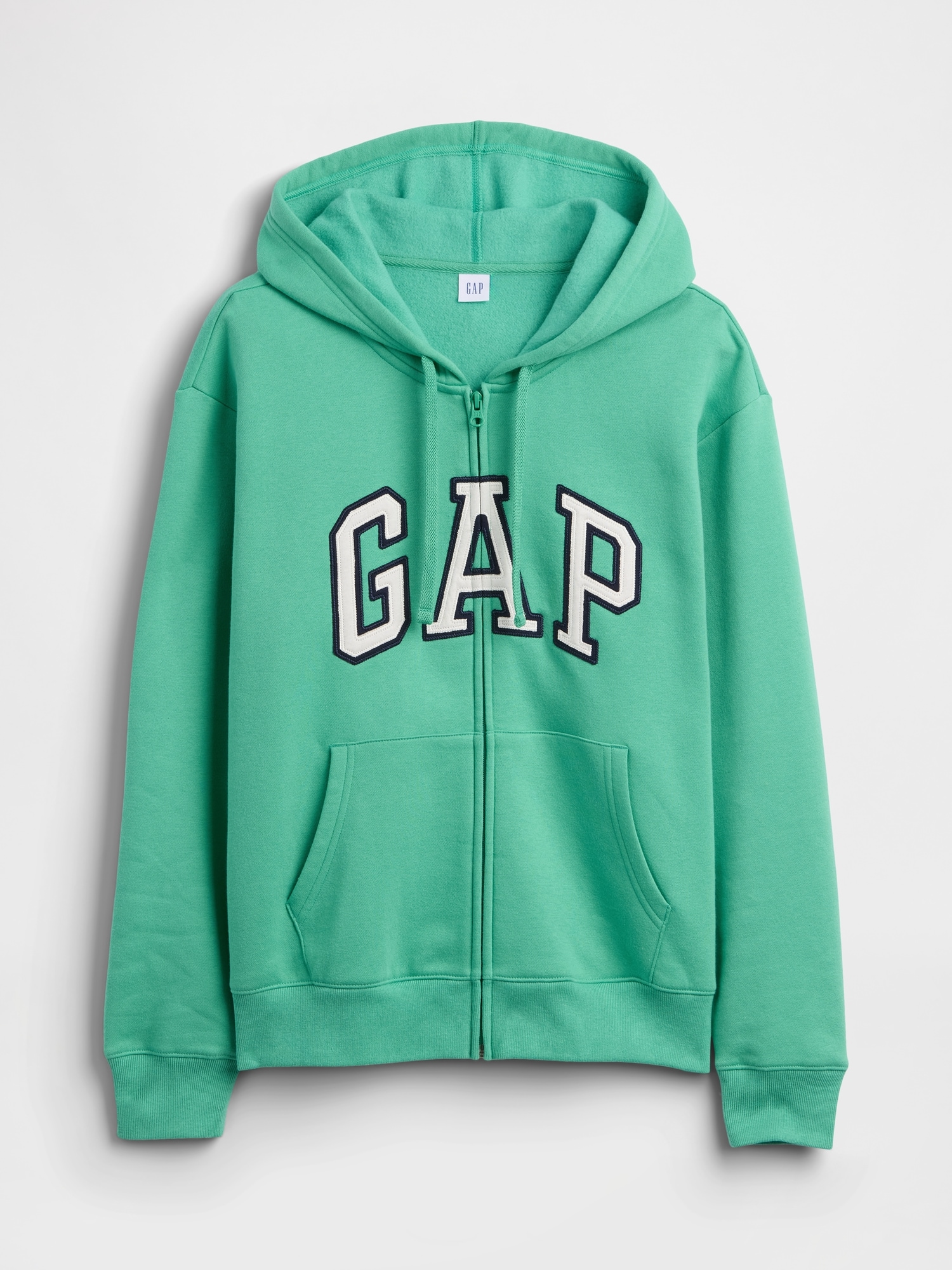 リラックスフィット GAPロゴ ジップアップパーカー-3