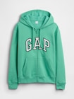 リラックスフィット GAPロゴ ジップアップパーカー-3