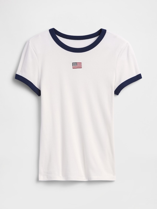 モダンリブ リンガーTシャツ-3