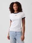 モダンリブ リンガーTシャツ-0