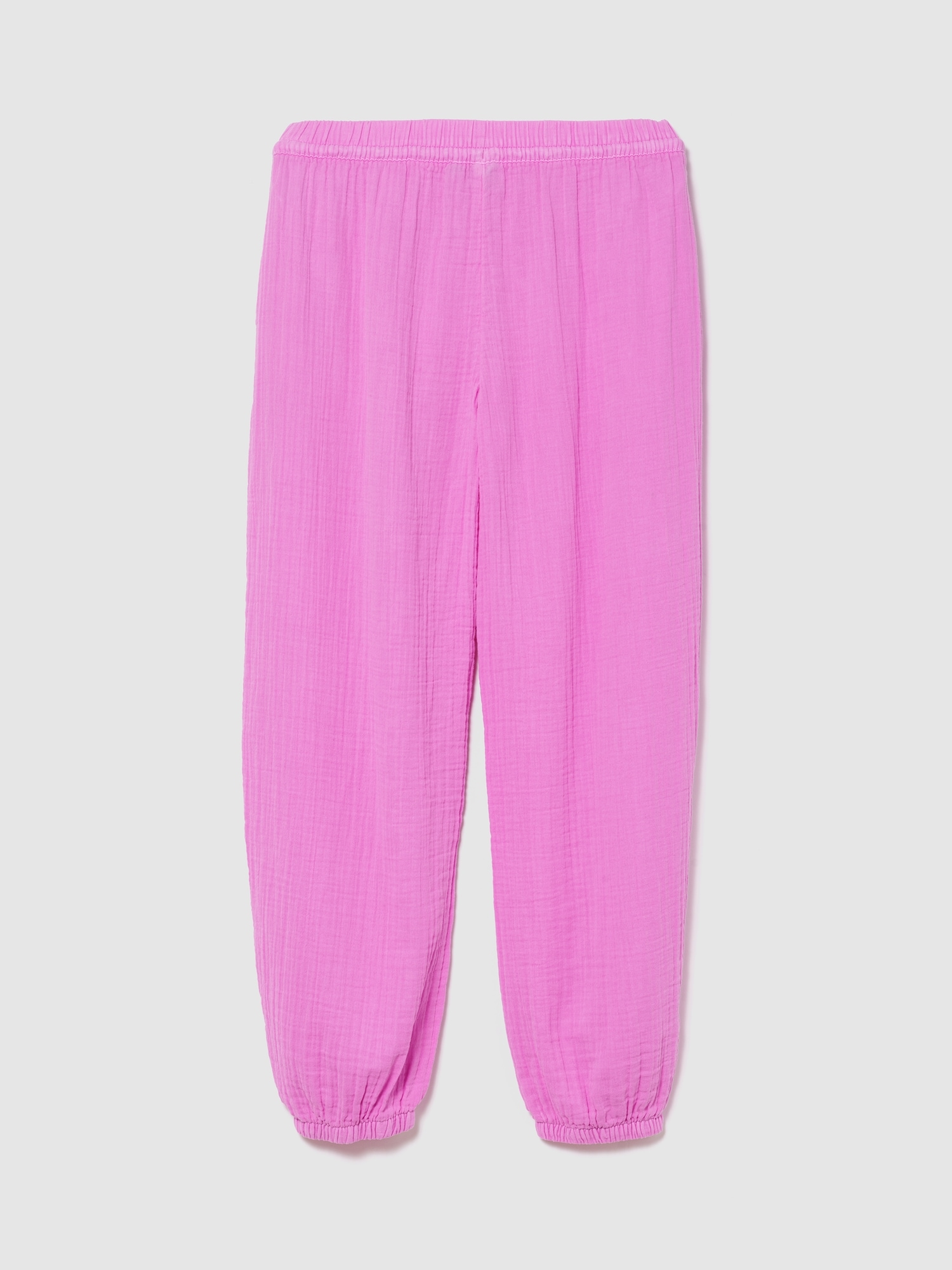 コットンガーゼ バレルジョガーパンツ-5