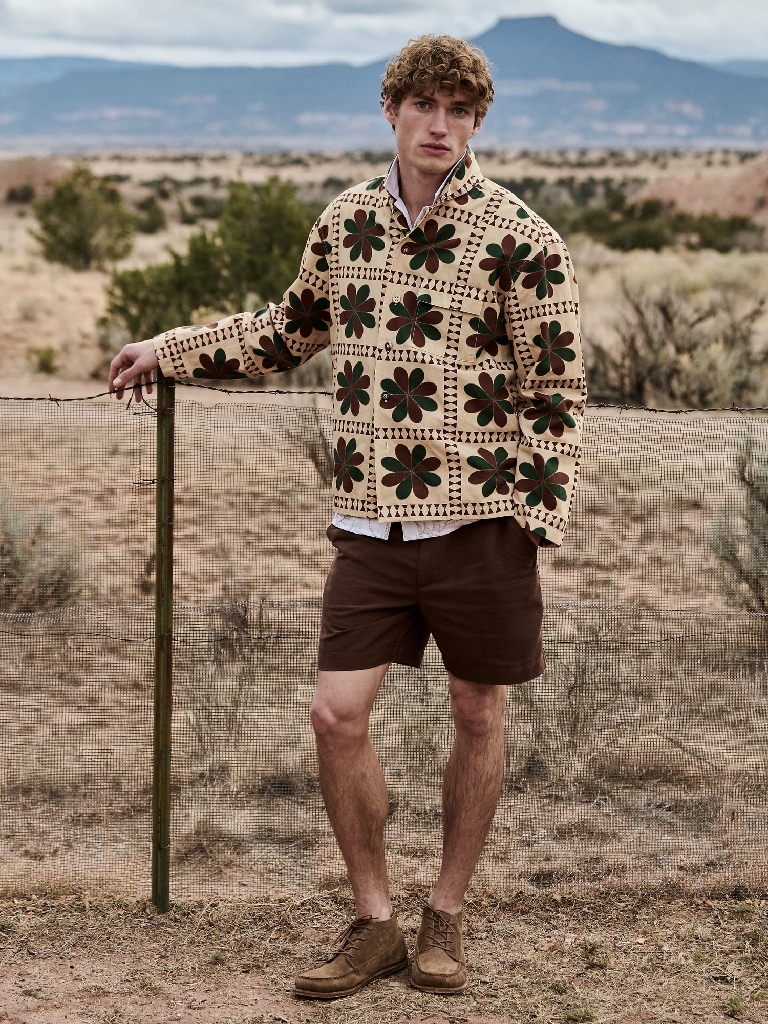 7インチ テンセル&trade;リネン ショートパンツ-3