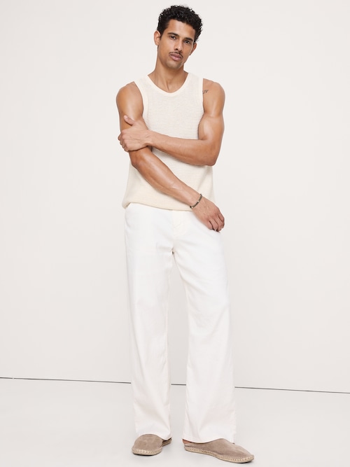 コットン ニット タンクトップ