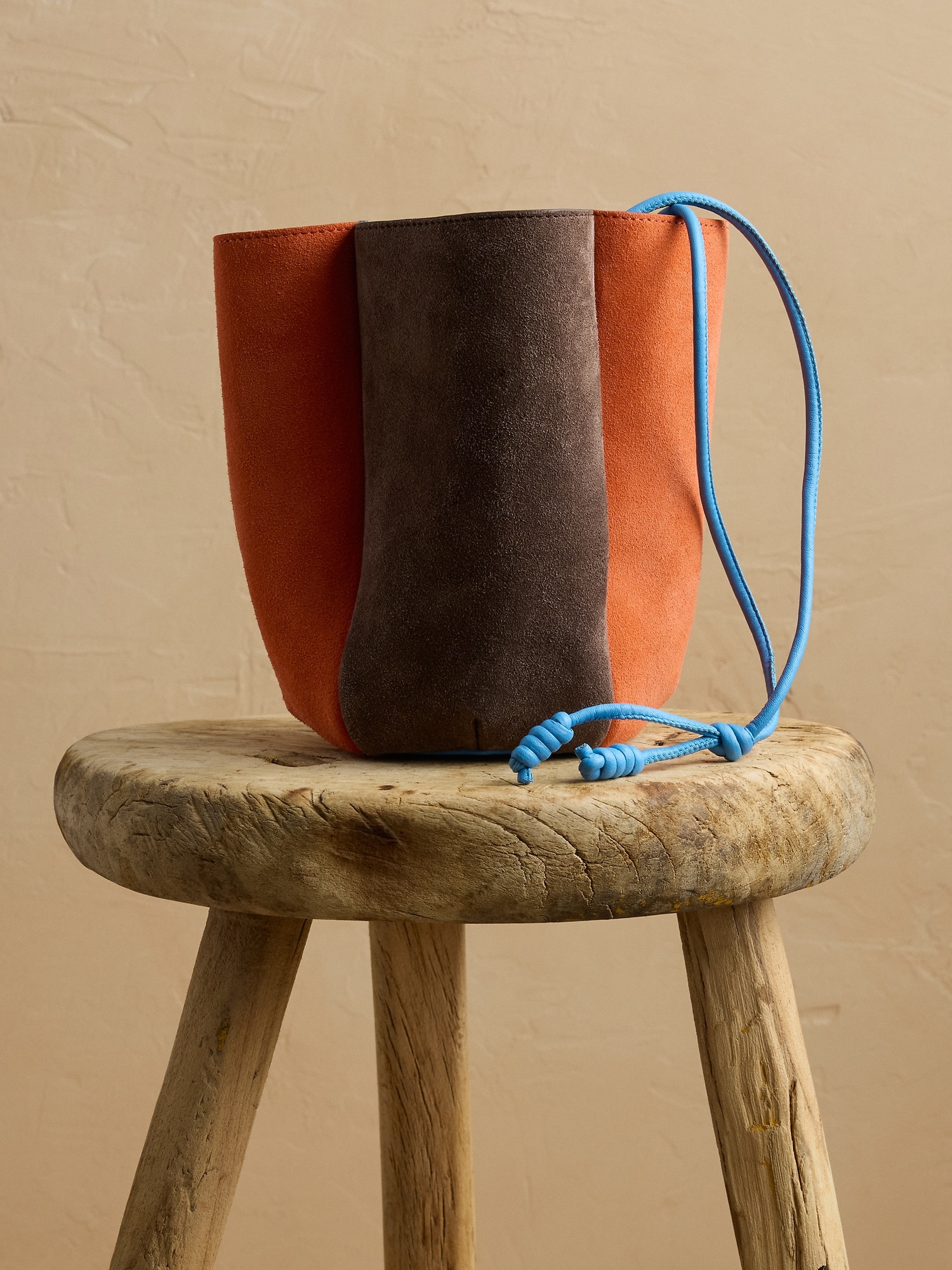 カラーブロック スエード チューリップ バッグ-8