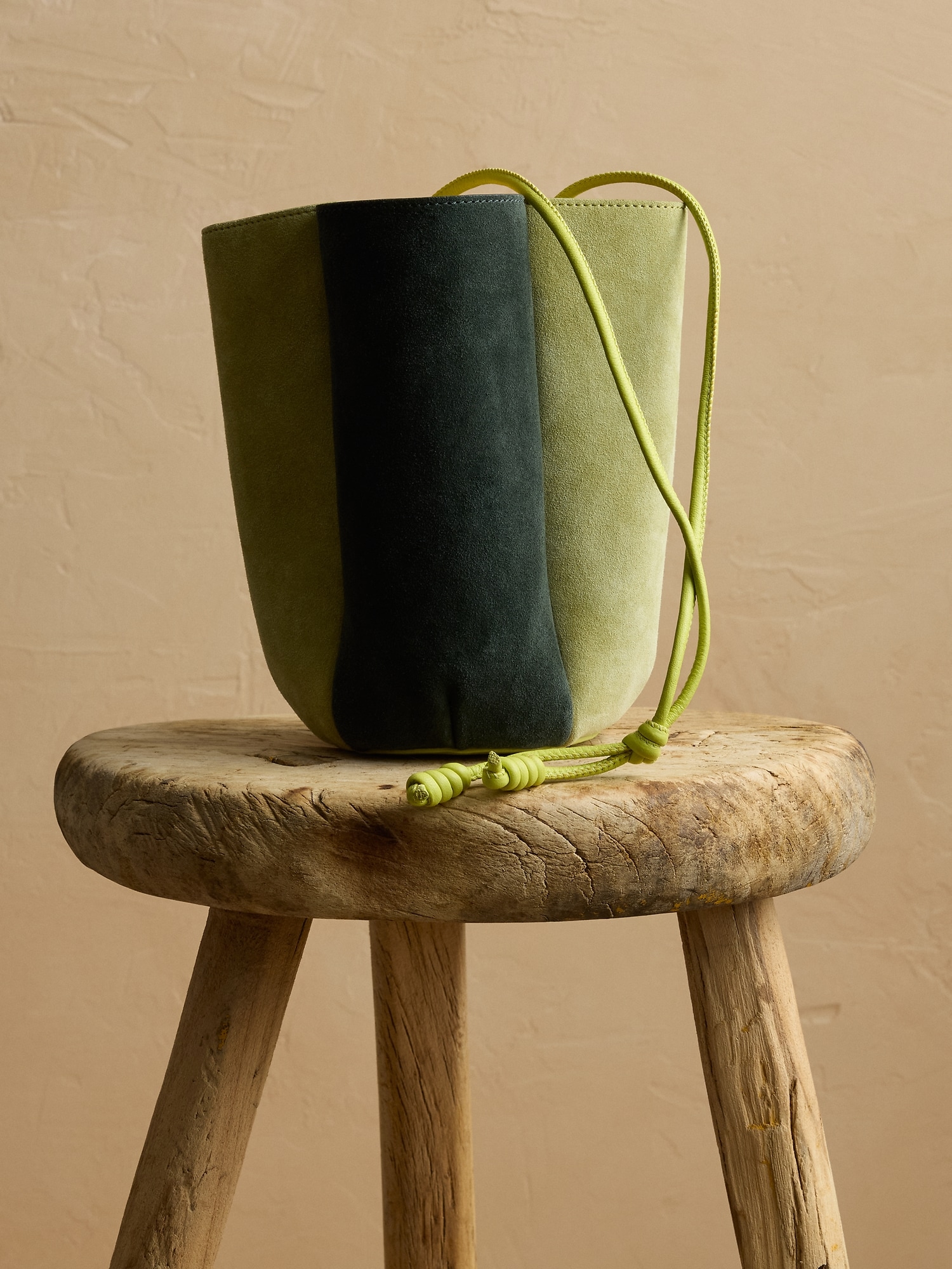 カラーブロック スエード チューリップ バッグ-8