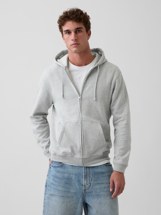 ヴィンテージソフト リラックスフィット ジップアップパーカー-0