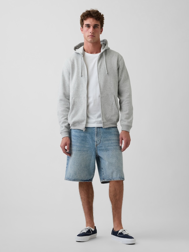 ヴィンテージソフト リラックスフィット ジップアップパーカー-1