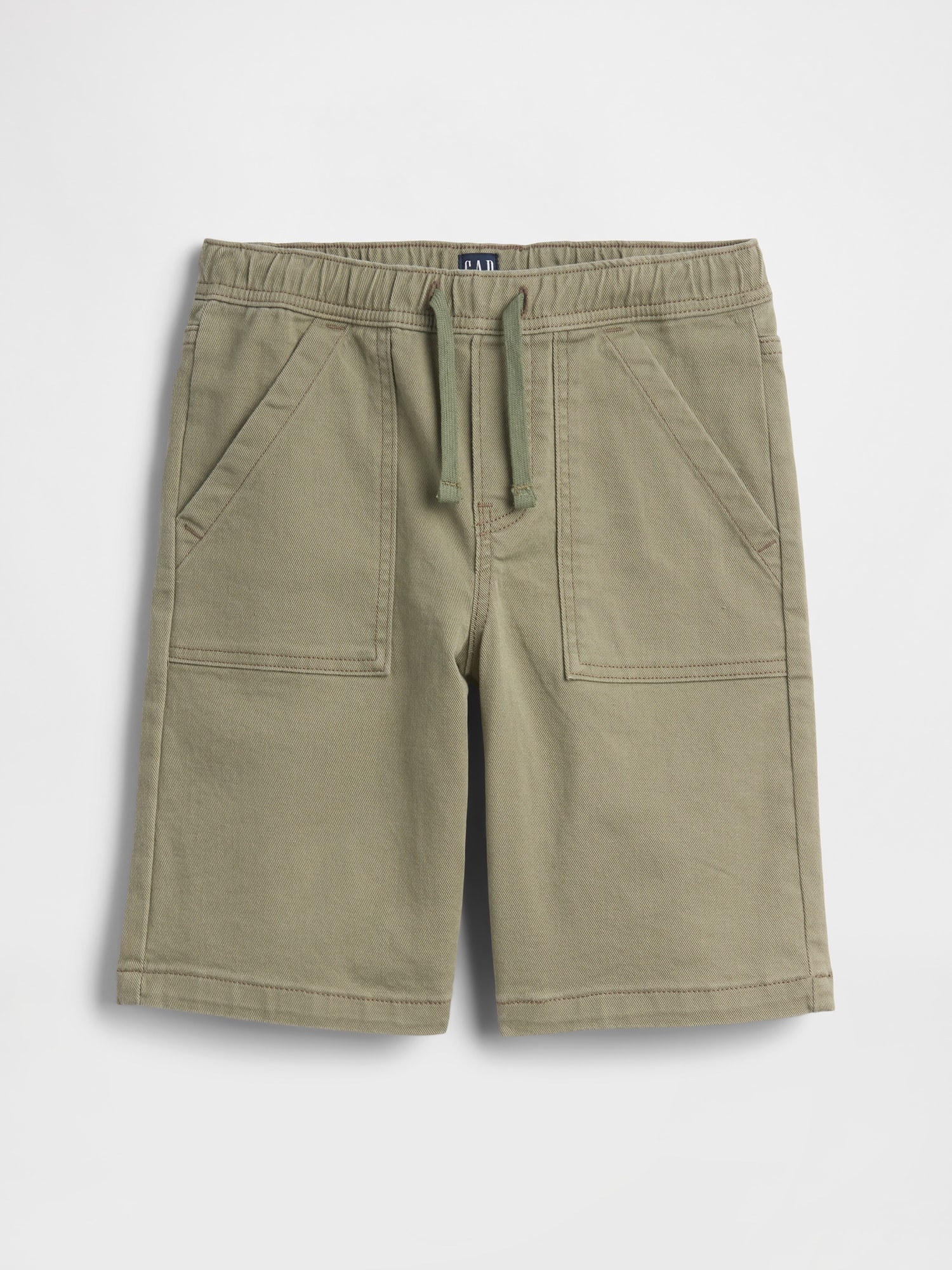 Kids Pull-On Loose Denim Utility Shorts
