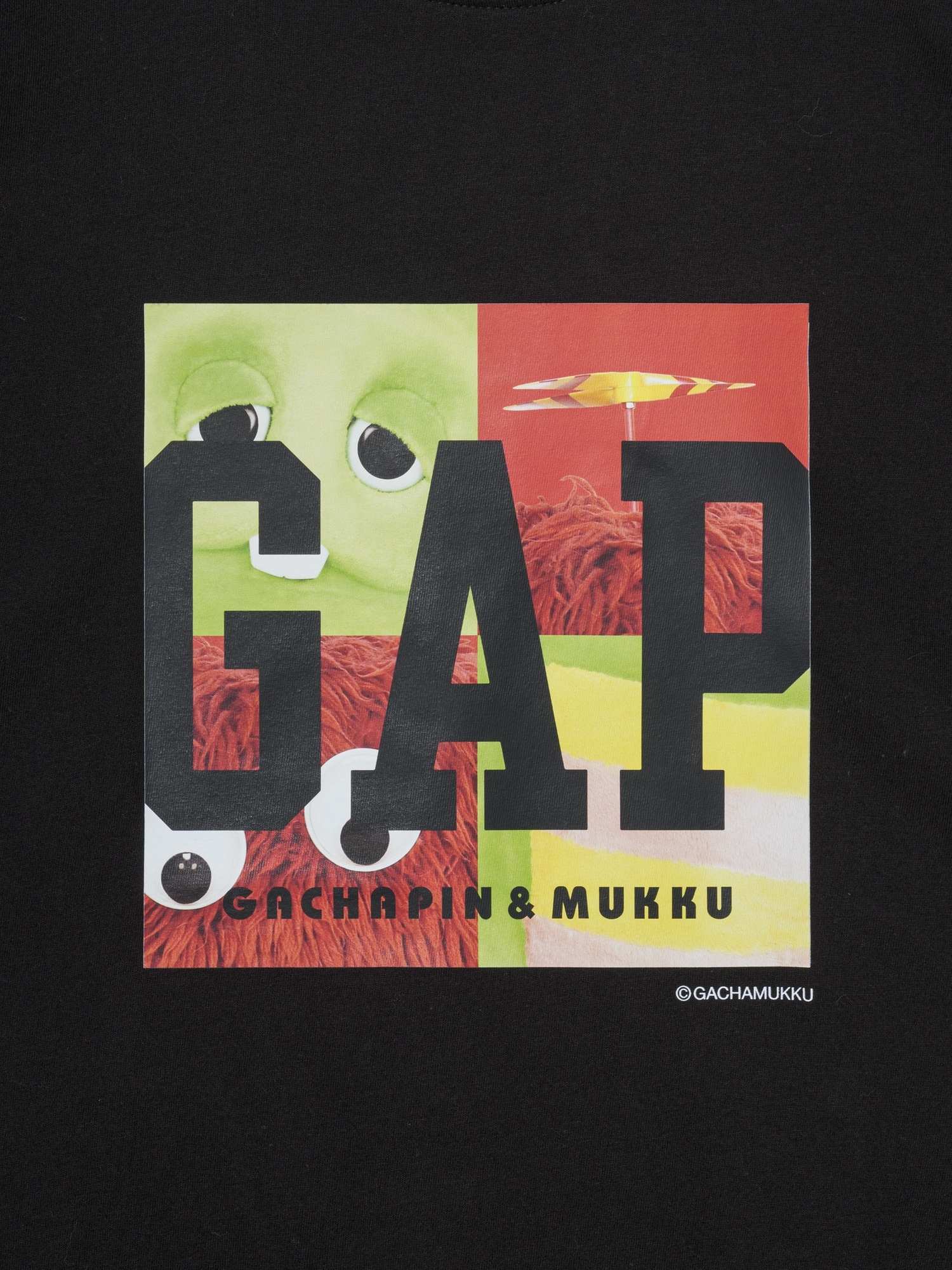 ガチャピン・ムック スタンダードクルーネックTシャツ-2