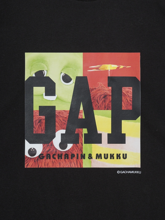 ガチャピン・ムック スタンダードクルーネックTシャツ-2