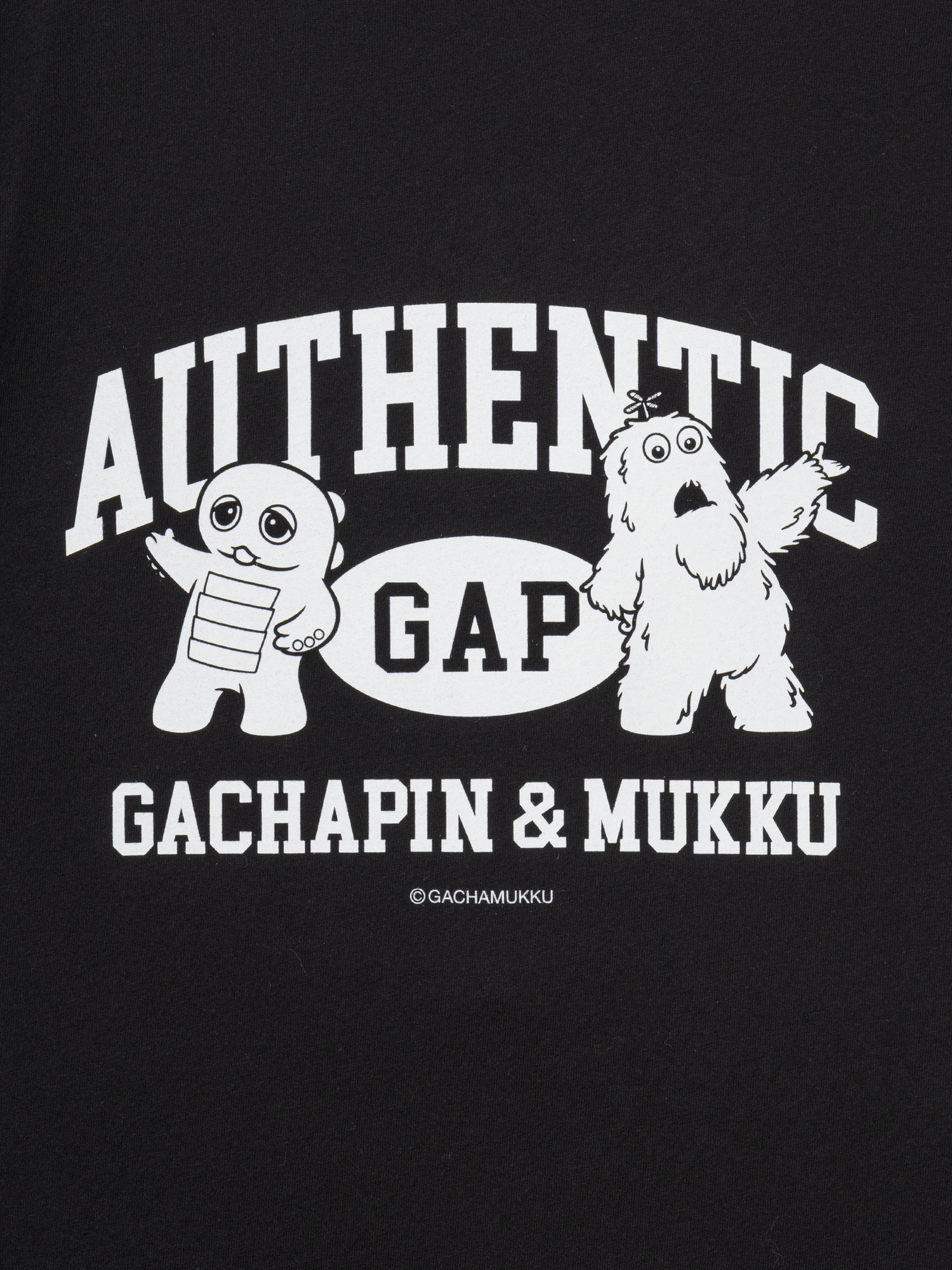 ガチャピン・ムック スタンダードクルーネックTシャツ-2