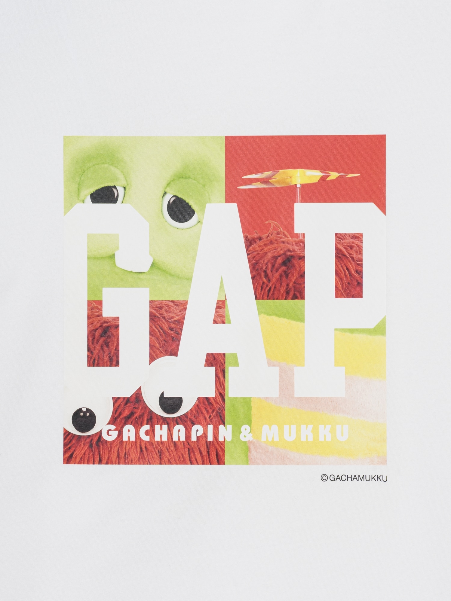 ガチャピン・ムック スタンダードクルーネックTシャツ-2