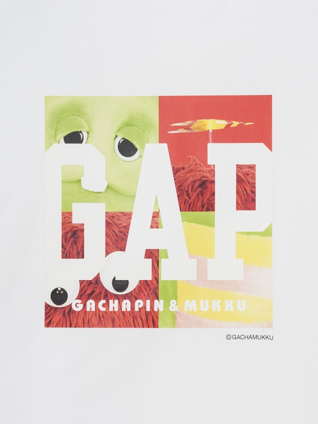 ガチャピン・ムック スタンダードクルーネックTシャツ-2