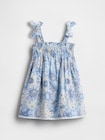 スモッキングギャザー リボンストラップワンピース (幼児・ベビー)-1