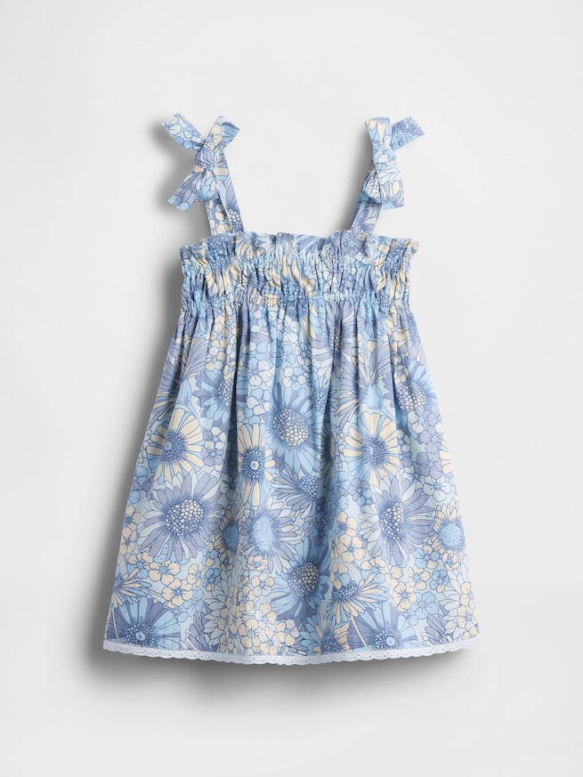 スモッキングギャザー リボンストラップワンピース (幼児・ベビー)-1